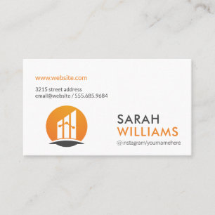 Finance Logo   Real Estate Agent   Realtor Business Card