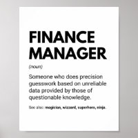 Finance Manager Funny Specialist Definition
