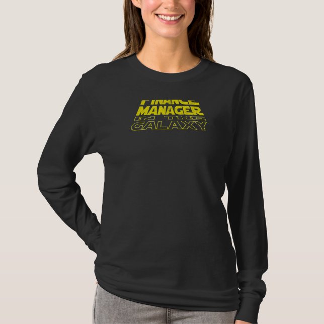 Finance Manager  Space Backside T-Shirt (Front)