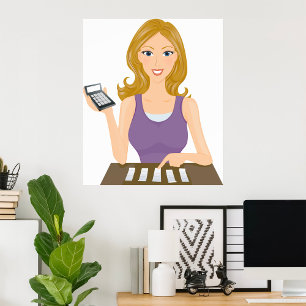 Finance Woman Poster