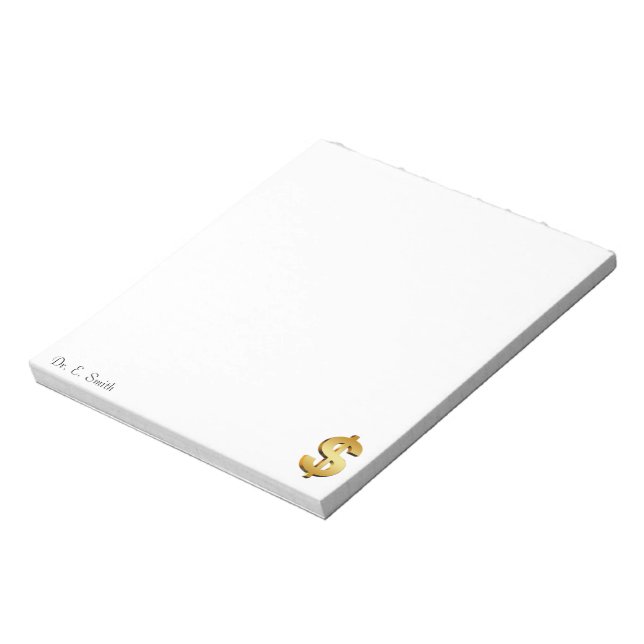 Financial Adviser Notepad (Rotated)