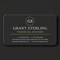 Financial Advisor Black Gold Professional