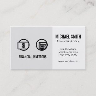 Financial Advisor   Investments   Business Card