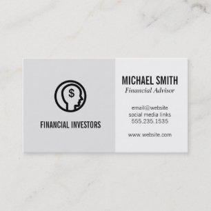 Financial Advisor   Investments   Business Card