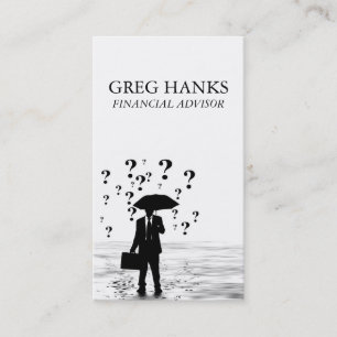 Financial Advisor Money Accounting Business Card