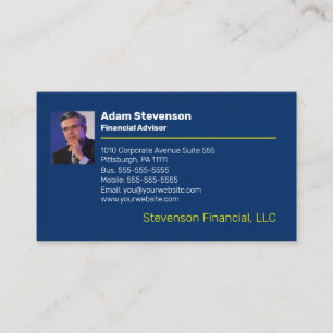 Financial Advisor   Planner Professional Business  Card