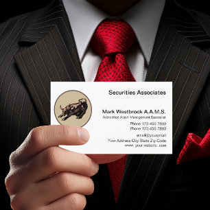 Financial Advisor Services Professional Business Card