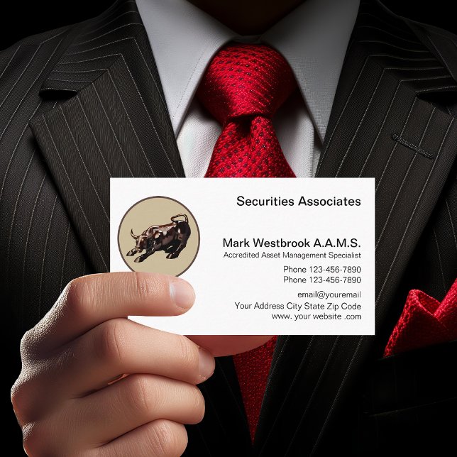 Financial Advisor Services Professional Business Card (Creator Uploaded)