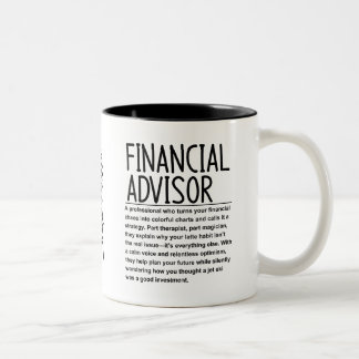 Financial advisor Two-Tone coffee mug