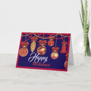 Financial Advisors Personalised Holiday Folded Card