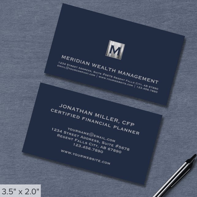 Financial Advisory Services Business Card (Creator Uploaded)