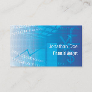 Financial Analyst Accountant Business Card