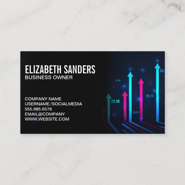 Financial Arrows Business Card (Front)