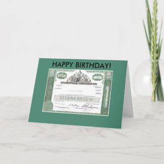 Financial Birthday Card