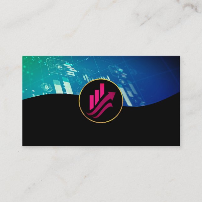Financial Chart | Ai | Business Stocks Card (Front)