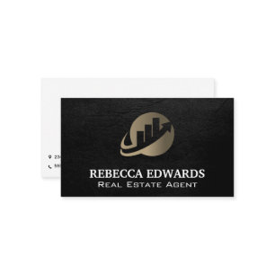 Financial Chart Logo   Analyst Business Card