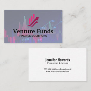 Financial Chart Logo   Investing Business Card