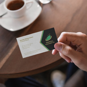 Financial Coach Professional Black   White Business Card