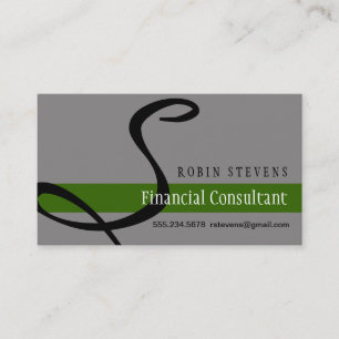 Financial Consulant Business Card