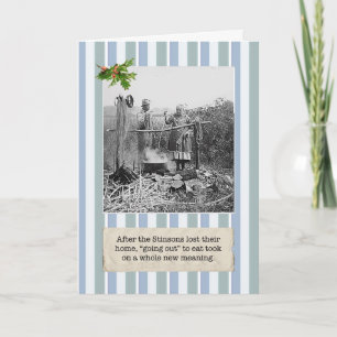 Financial Crisis Lost Our Home Christmas Card