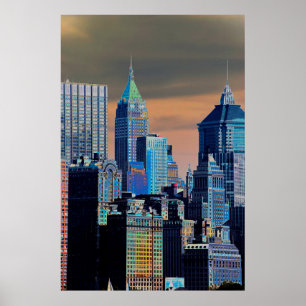 Financial District Lower Manhattan Poster