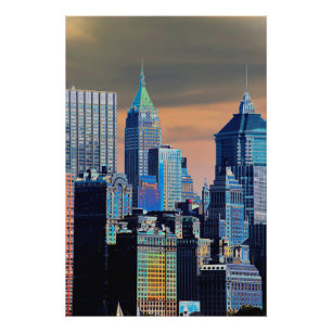 Financial District Lower Manhattan Poster