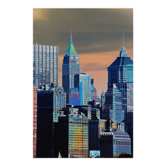  Financial District Lower Manhattan  Poster (Front)