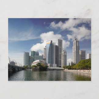 Financial district of Singapore Postcard