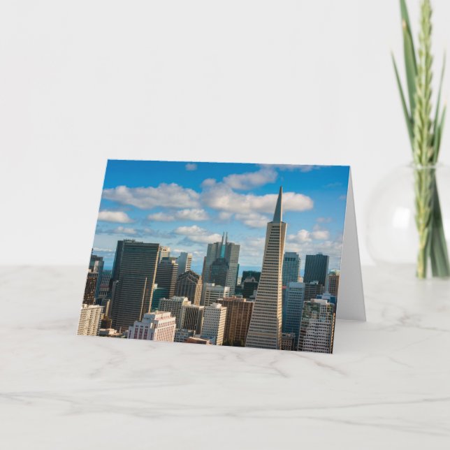 Financial District Skyline of San Francisco Card (Front)
