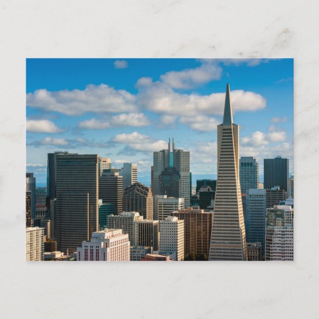 Financial District Skyline of San Francisco Postcard (Front)