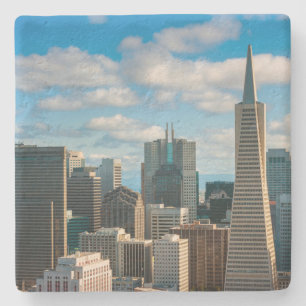 Financial District Skyline of San Francisco Stone Coaster