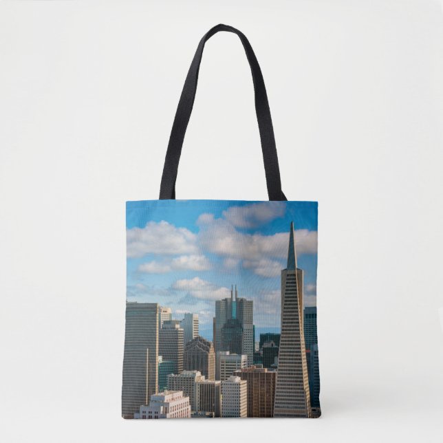 Financial District Skyline of San Francisco Tote Bag (Front)