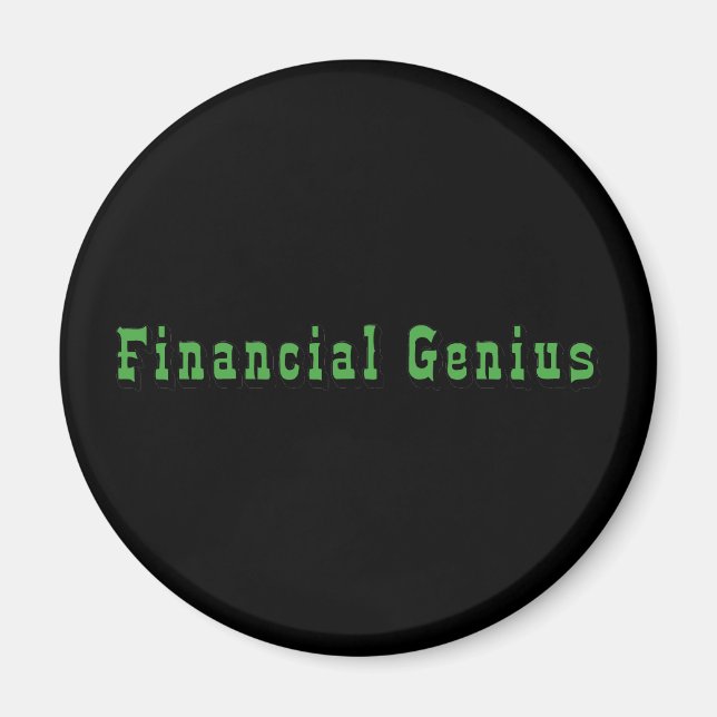 Financial Genius Magnet (Front)