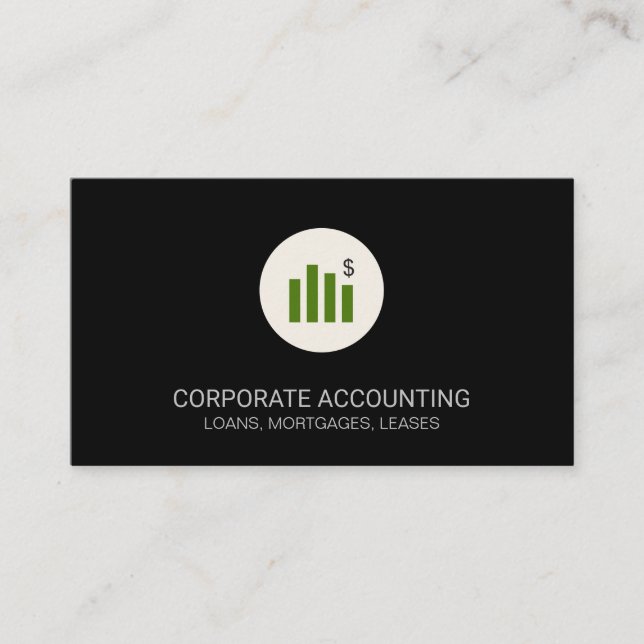 Financial Graph Business Card (Front)