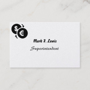 Financial Institution Leadership Executive Premium Business Card