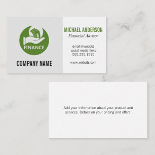 Financial   Investment Logo Business Card