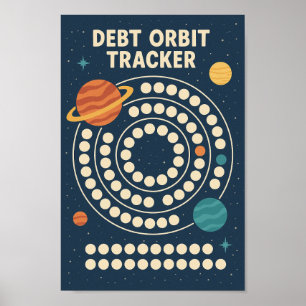 Financial Journey - Debt Planet Orbit Tracker  Poster