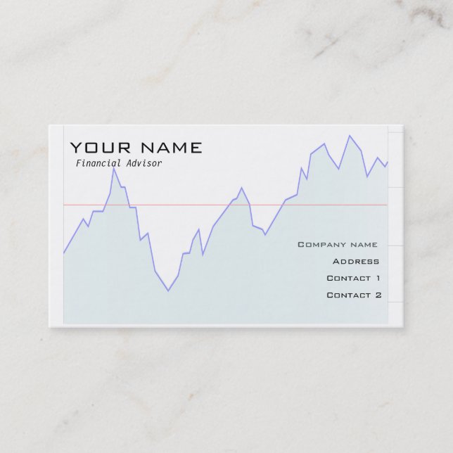 Financial market Business Card (Front)