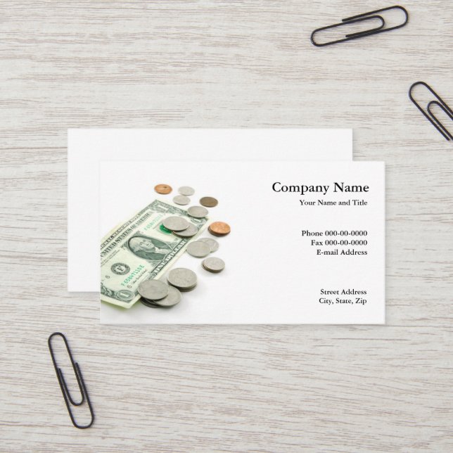 Financial Planner Business Card (Front/Back In Situ)