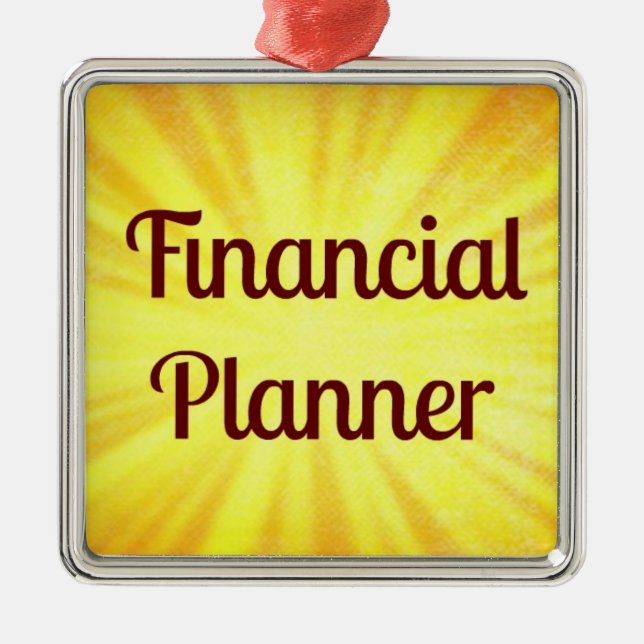 Financial Planner Christmas Ornament (Front)