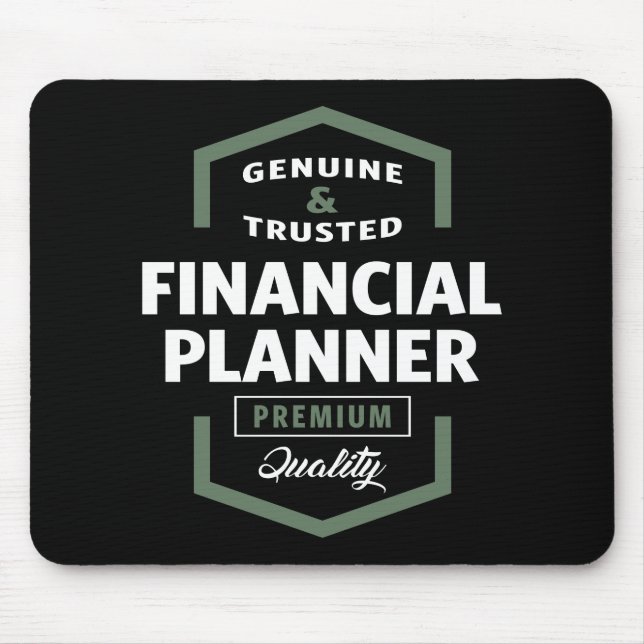 Financial Planner | Gift Ideas Mouse Pad (Front)