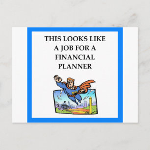 FINANCIAL PLANNER POSTCARD