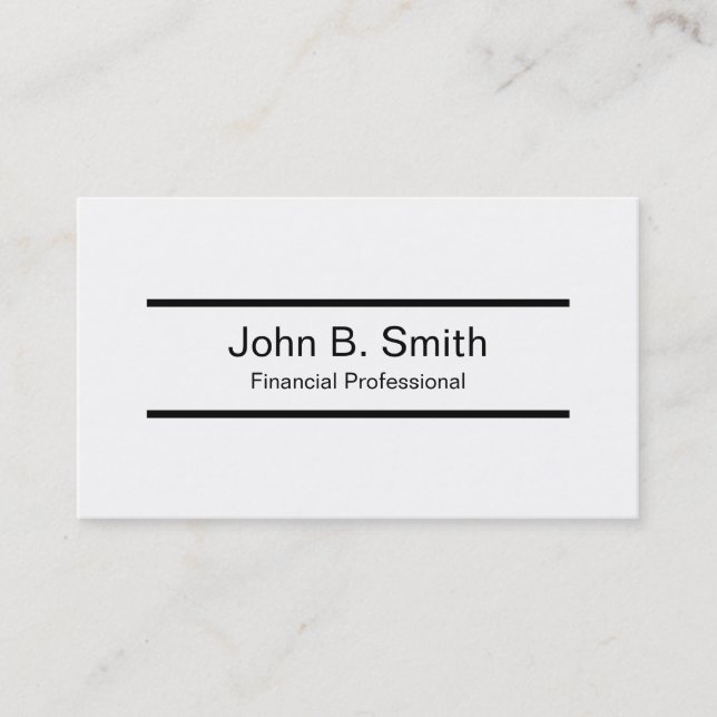 Financial Professional Business Cards (Front)