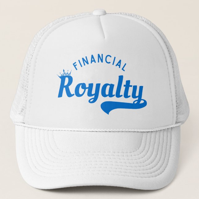 Financial Royalty™ Crown Mindset Empire Builder Trucker Hat (Front)