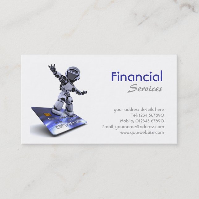 Financial Services Business Card (Front)