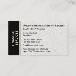 Financial Services Business Card