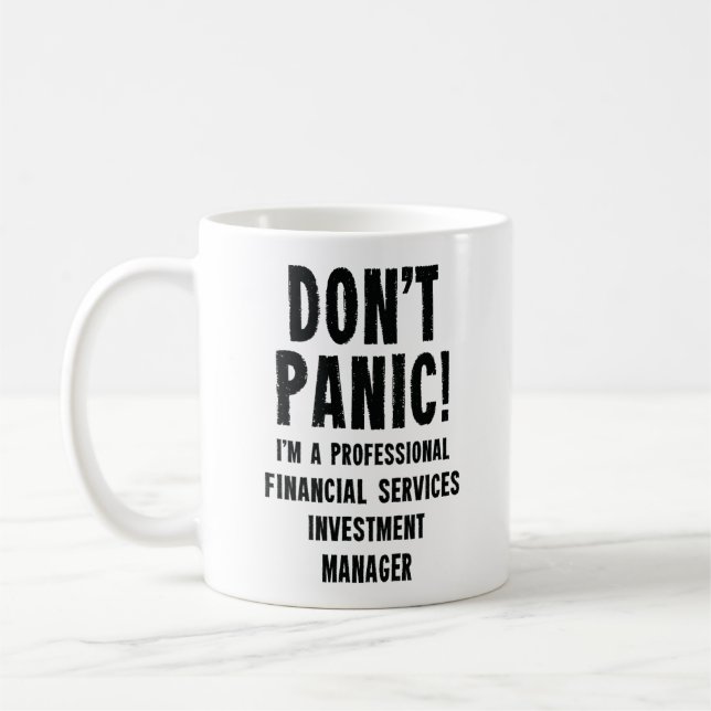 Financial Services Investment Manager Coffee Mug (Left)