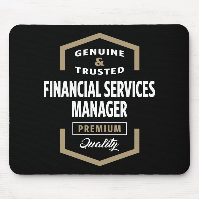 Financial Services Manager | Gift Ideas Mouse Pad (Front)