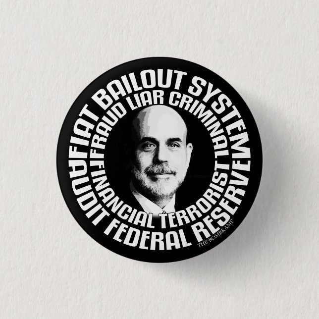 Financial Terrorist Button (Front)