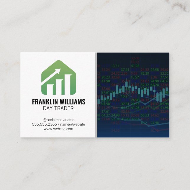Financials | Day Trading Stocks Business Card (Front)